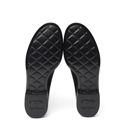 Chanel Rubber Rain Boots 41 Black 5 of 10