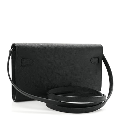 Hermes Epsom Kelly Wallet To Go Black 3 of 11