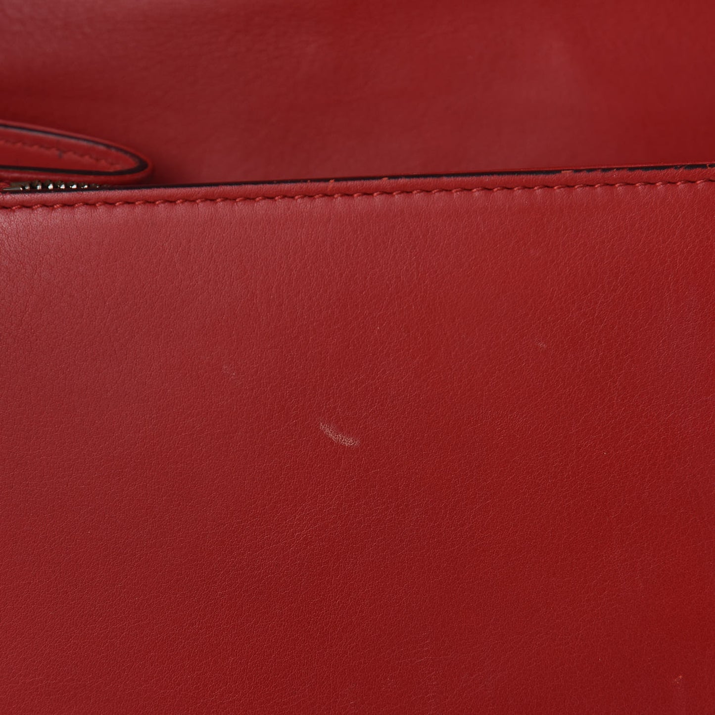 Moon Calfskin Web Large Dionysus Bamboo Top Handle Bag Hibiscus Red