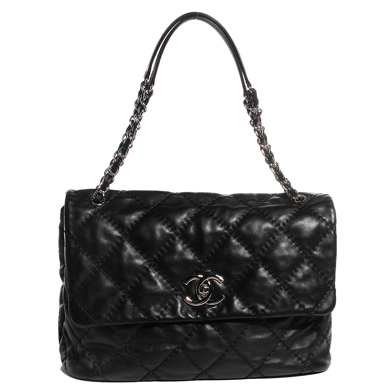 Chanel Calfskin Medium Love Me Tender Flap Black 1 of 8