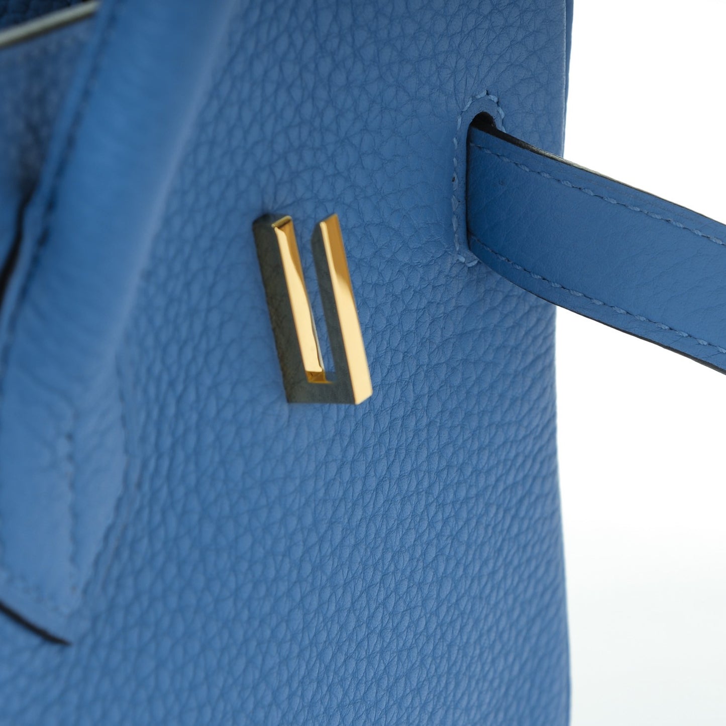 Taurillon Clemence Birkin 35 Bleu Paradis