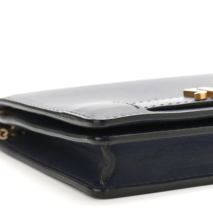 Christian Dior Calfskin J'Adior Wallet on Chain Pouch Navy Blue 8 of 9