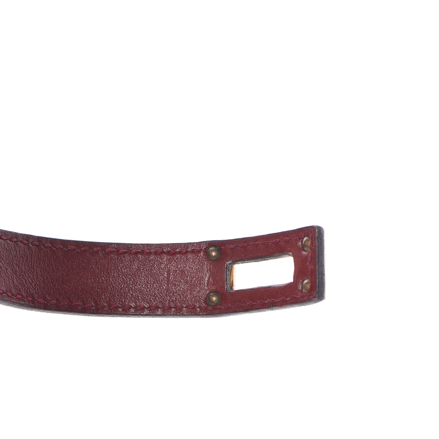 Hermes Tadelakt Kelly Double Tour Bracelet XS Rouge H 5 of 7