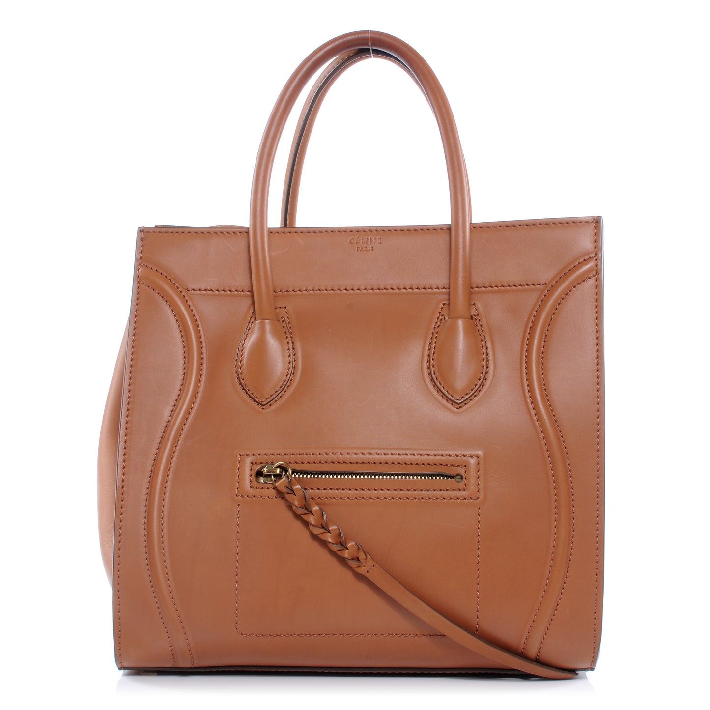 Natural Calfskin Medium Phantom Luggage