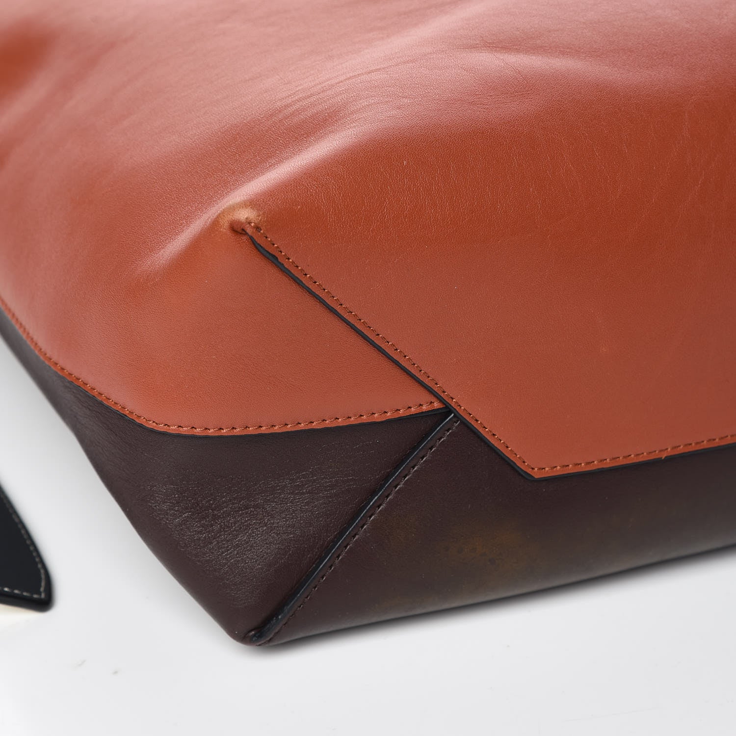 Celine Shiny Smooth Calfskin Small Twisted Cabas Brick 11 of 13