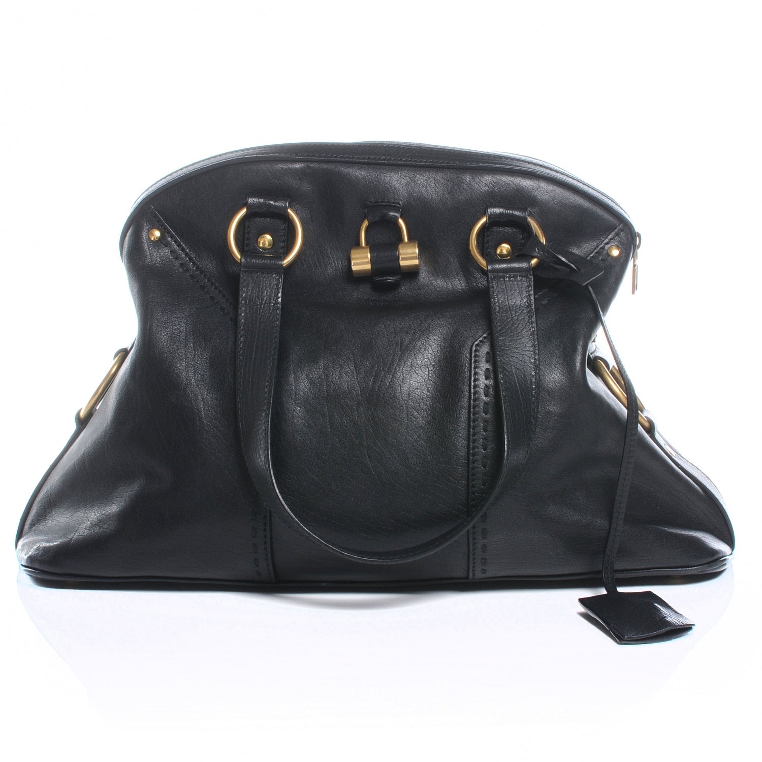 Saint Laurent Leather Large Muse Black 1 of 7
