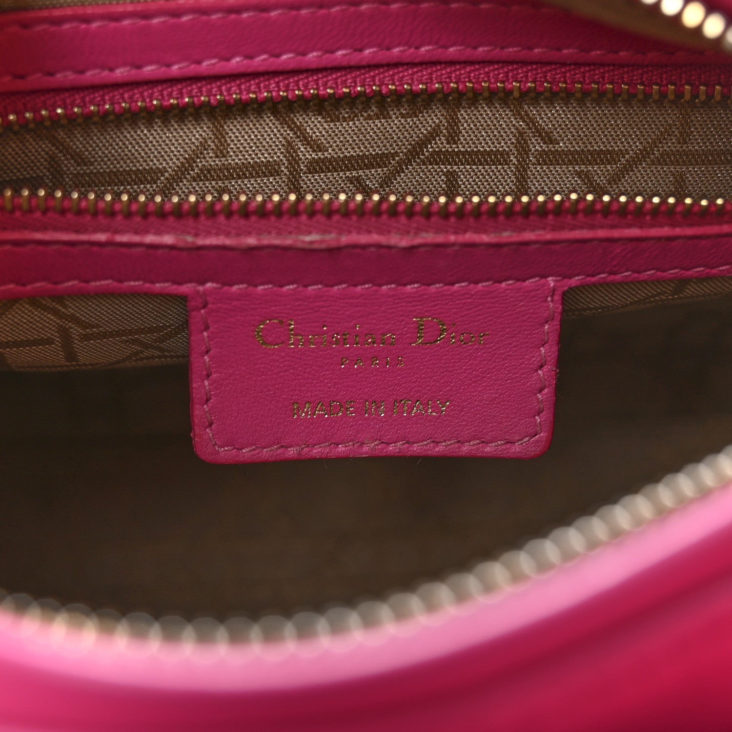 Christian Dior Lambskin Cannage Medium Lady Dior Fuchsia 6 of 16