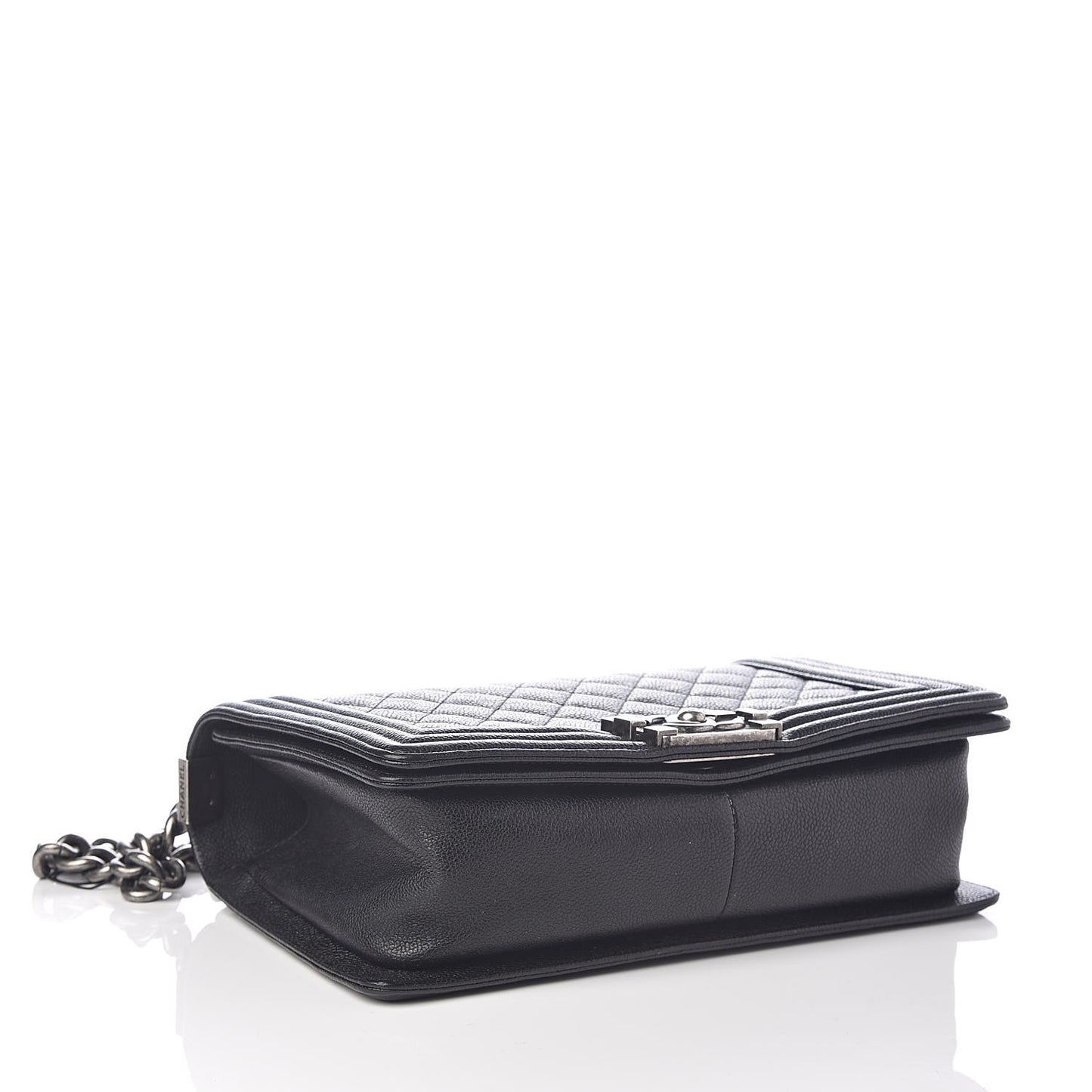 Caviar Quilted Medium Boy Flap Black