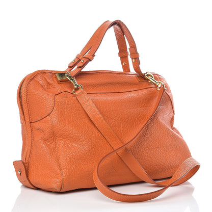 Chloe Grained Calfskin Brooke Satchel Orange 3 of 17