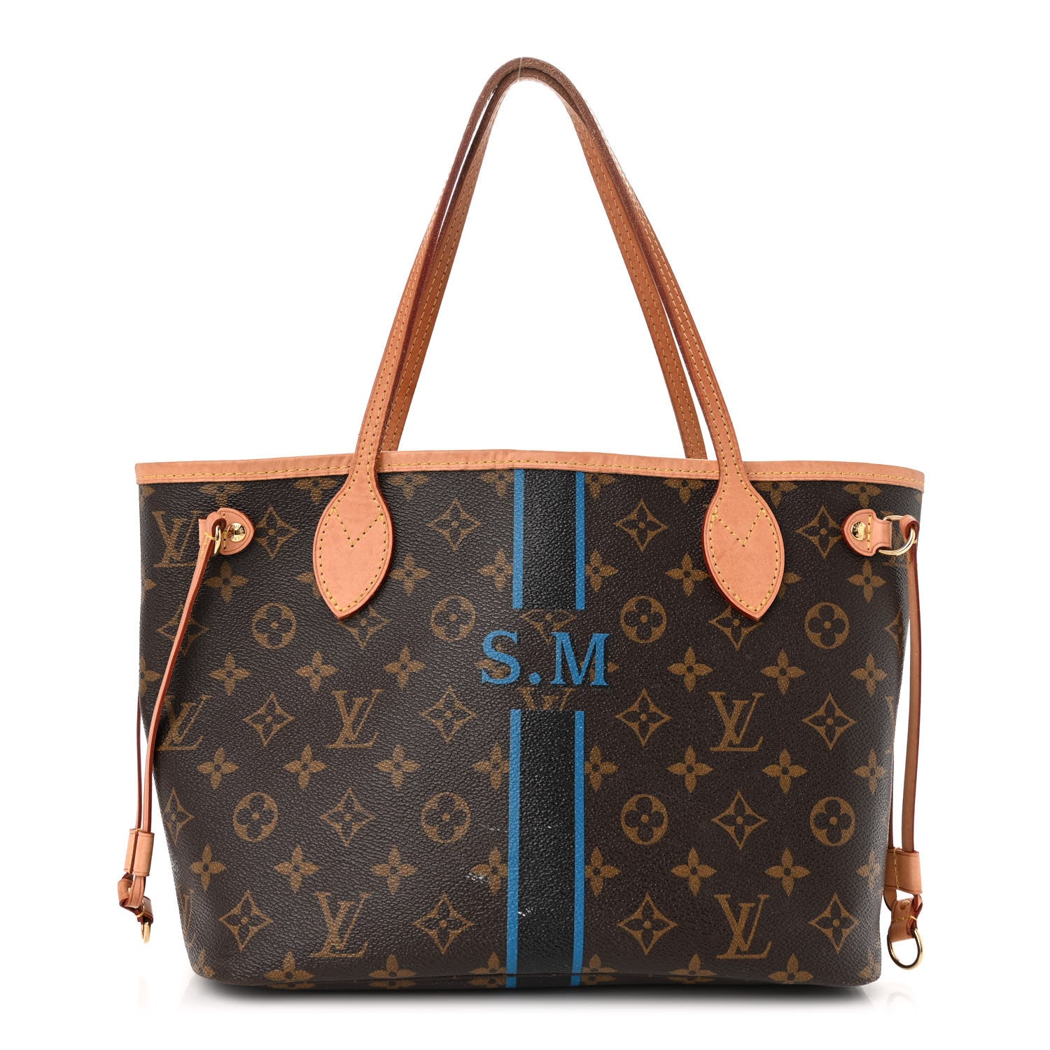 Louis Vuitton Monogram My LV Heritage Neverfull PM Blue De France Black 1 of 11