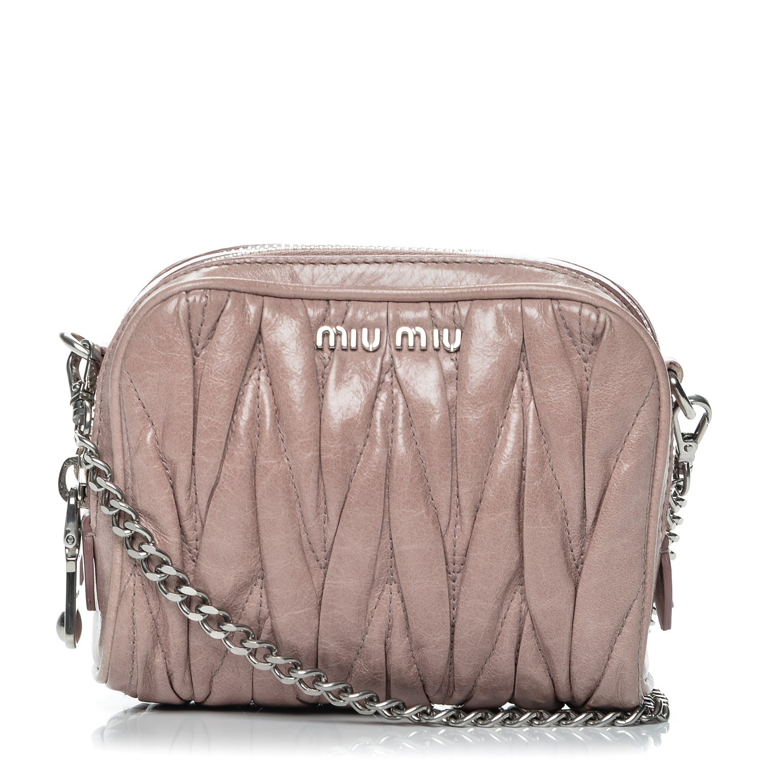 Miu Miu Nappa Matelasse Lux Camera Bag Mughetto 1 of 7