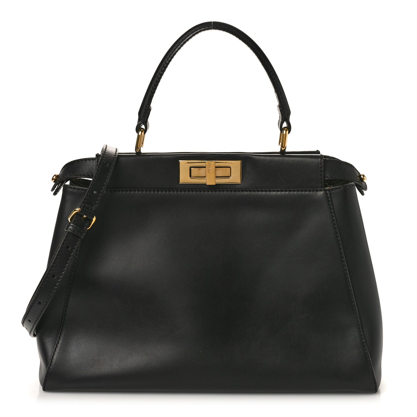 Vitello Morgan Fabric Jacquard Pequin Medium Peekaboo Iconic Satchel Black Tobacco