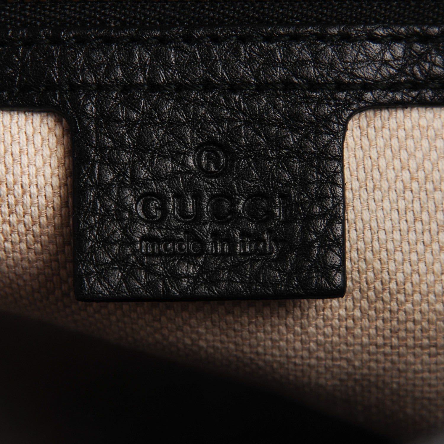 Gucci Pebbled Calfskin Medium Soho Chain Shoulder Bag Black 6 of 7