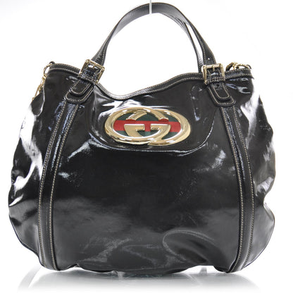 Gucci Dialux Medium Britt Tote Black 1 of 8