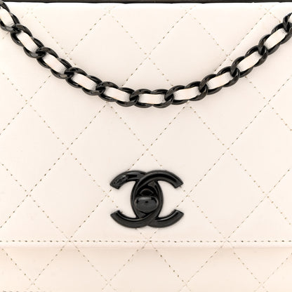 Chanel Lambskin Quilted Trendy CC Wallet On Chain WOC White 9 of 13