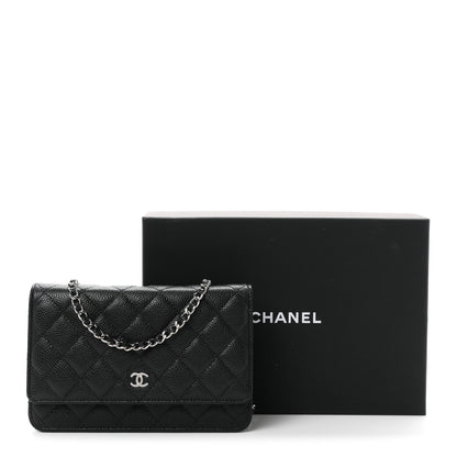 Chanel Caviar Quilted Wallet on Chain WOC Black 12 of 12