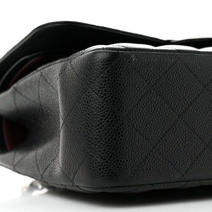 Chanel Caviar Quilted Jumbo Double Flap Black 9 of 11