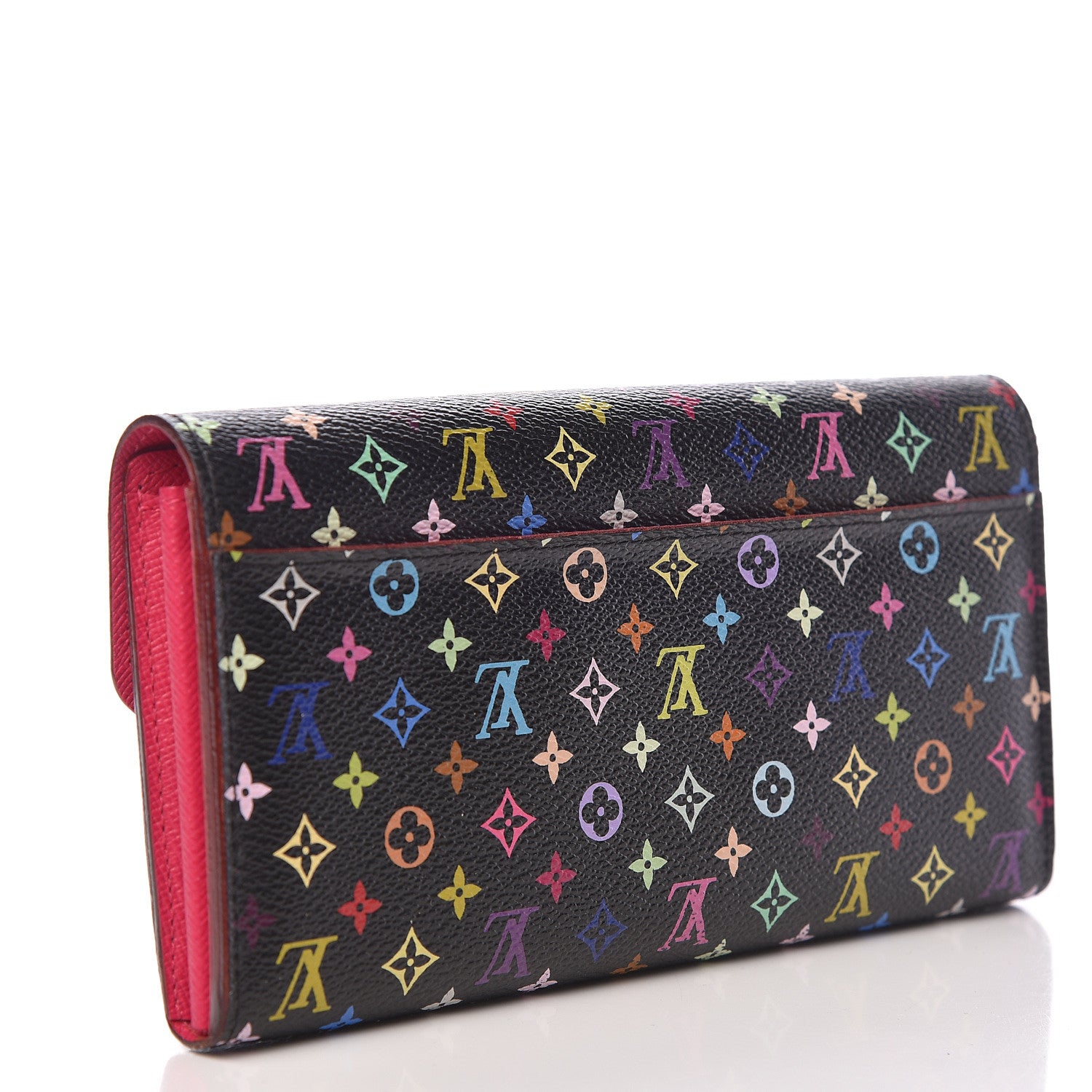 Louis Vuitton Monogram Multicolor Sarah Wallet NM Black Grenade 3 of 8