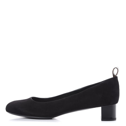 Louis Vuitton Suede Uniformes Pump 39 Black 1 of 9