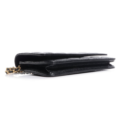 Chanel Caviar Quilted Wallet on Chain Black 4 of 9