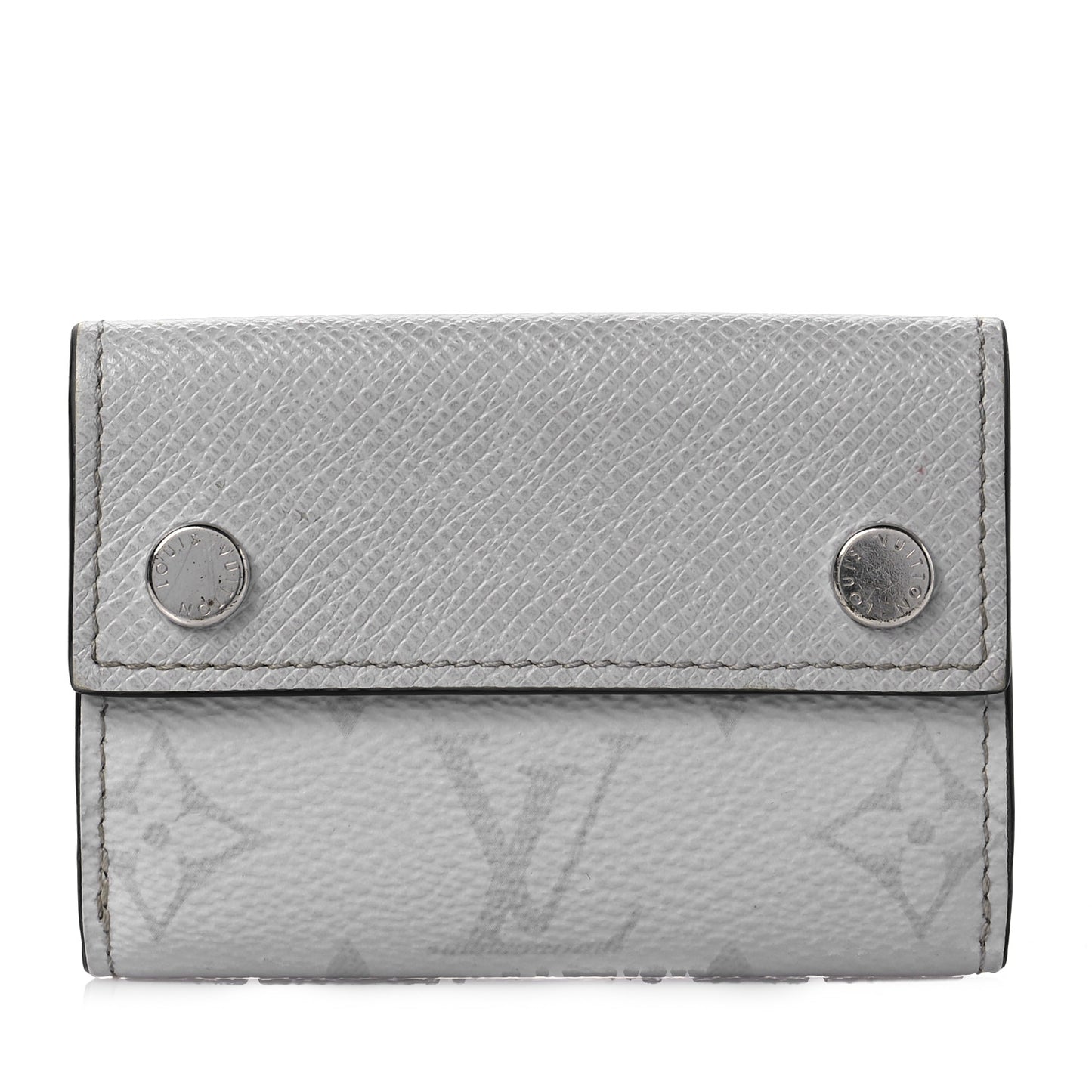 Monogram Taiga Discovery Compact Wallet White