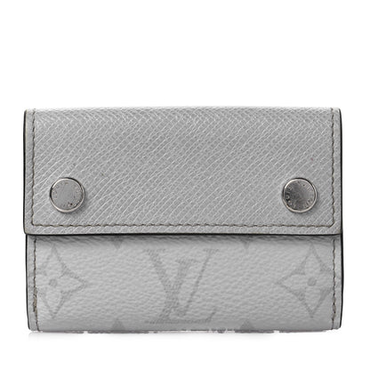 Louis Vuitton Monogram Taiga Discovery Compact Wallet White 1 of 8