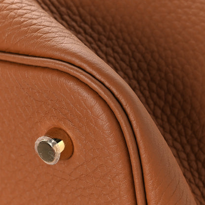 Hermes Taurillon Clemence Picotin Lock 22 MM Gold 10 of 13