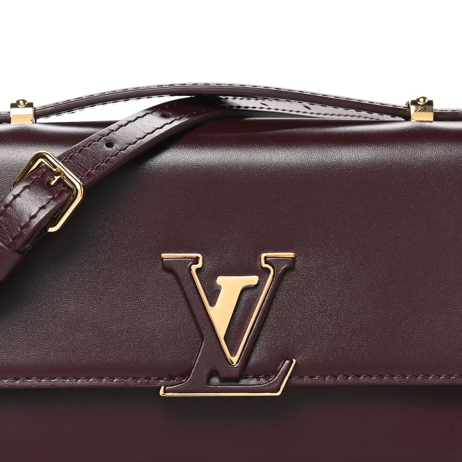 Louis Vuitton Calfskin LV Wallet On Chain Capucines Garnet 6 of 8
