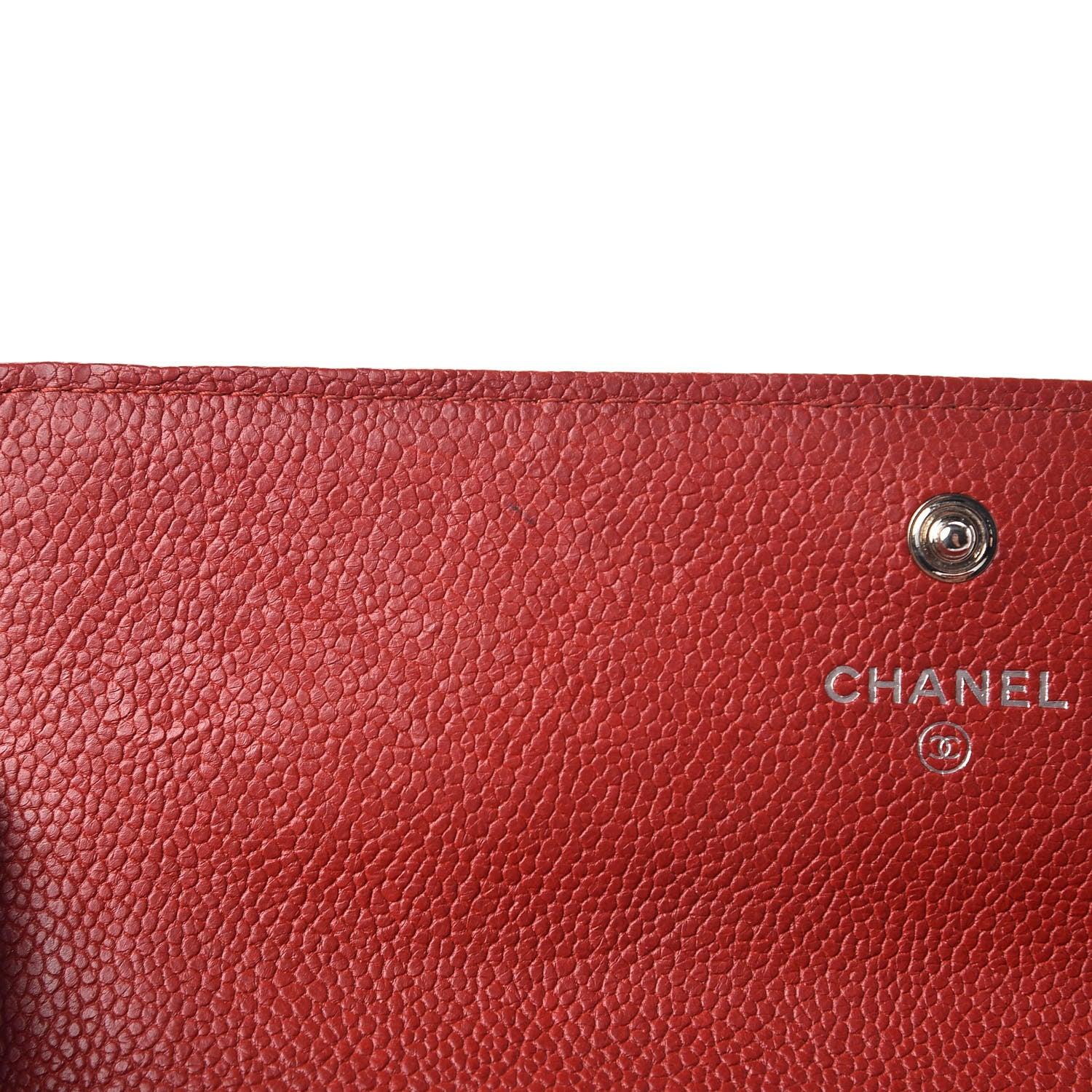 Chanel Caviar Quilted Boy Flap Wallet Red 9 of 18