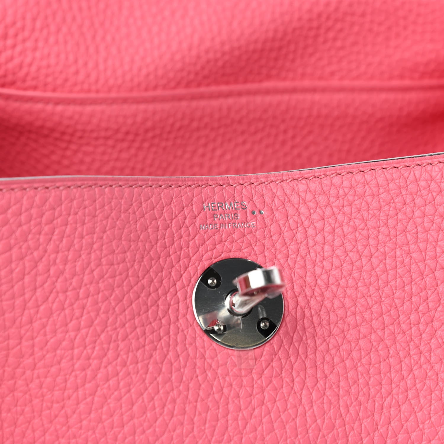 Hermes Taurillon Clemence Matte Niloticus Crocodile Touch Lindy 26 Rose Azalee 6 of 9