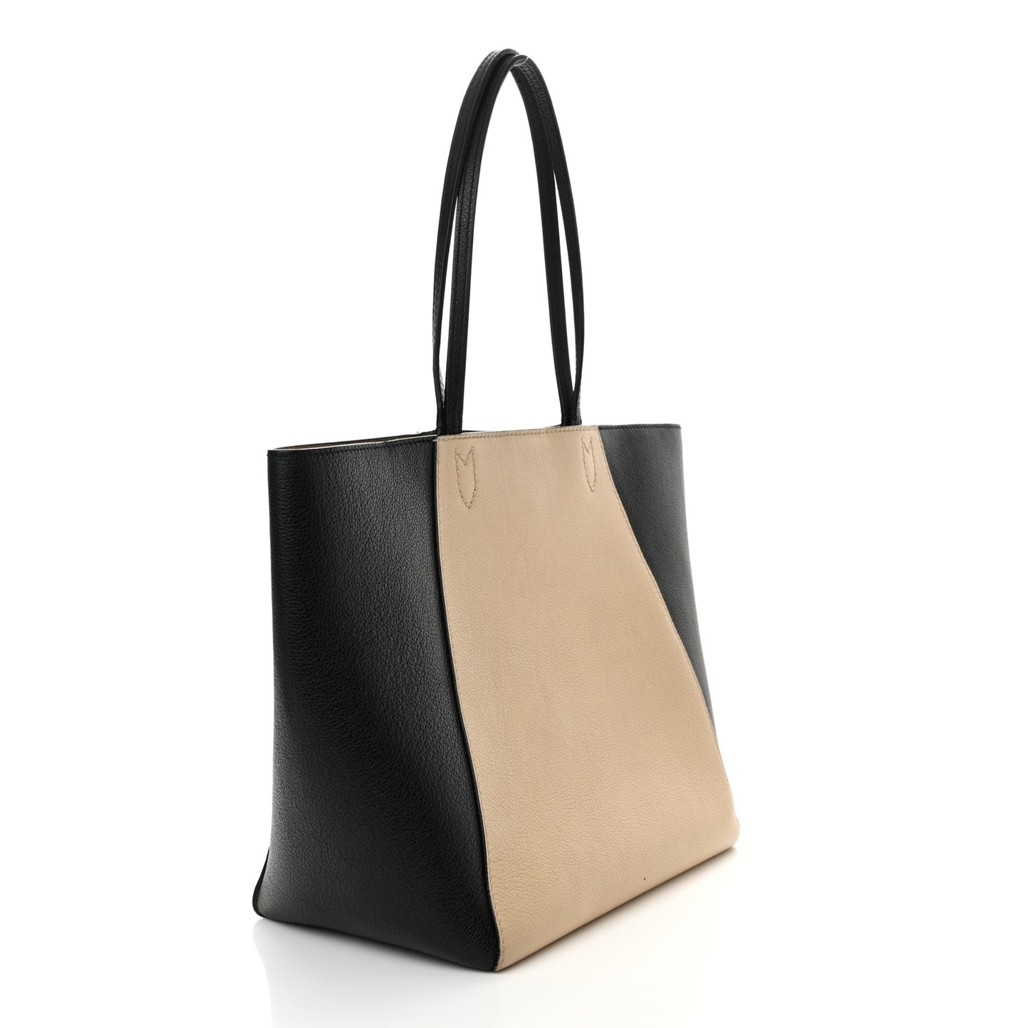 Calfskin Lockme Cabas Vanille Black