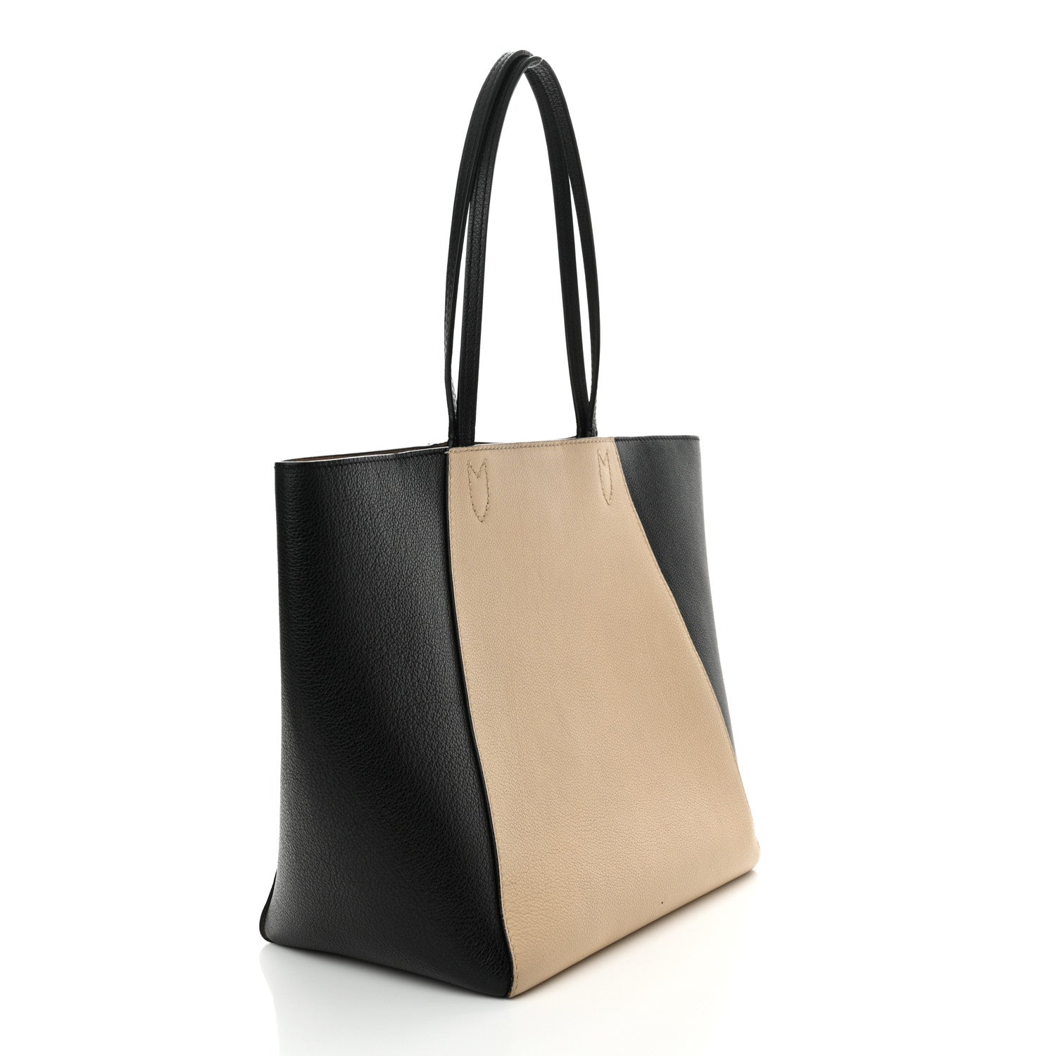 Louis Vuitton Calfskin Lockme Cabas Vanille Black 3 of 14