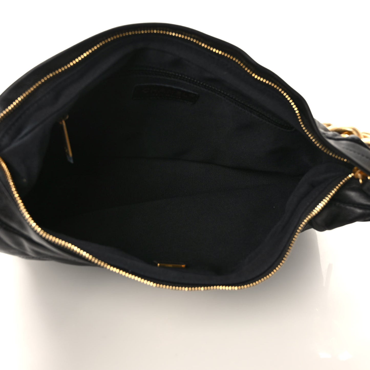 Calfskin Quilted Daily Hobo Black