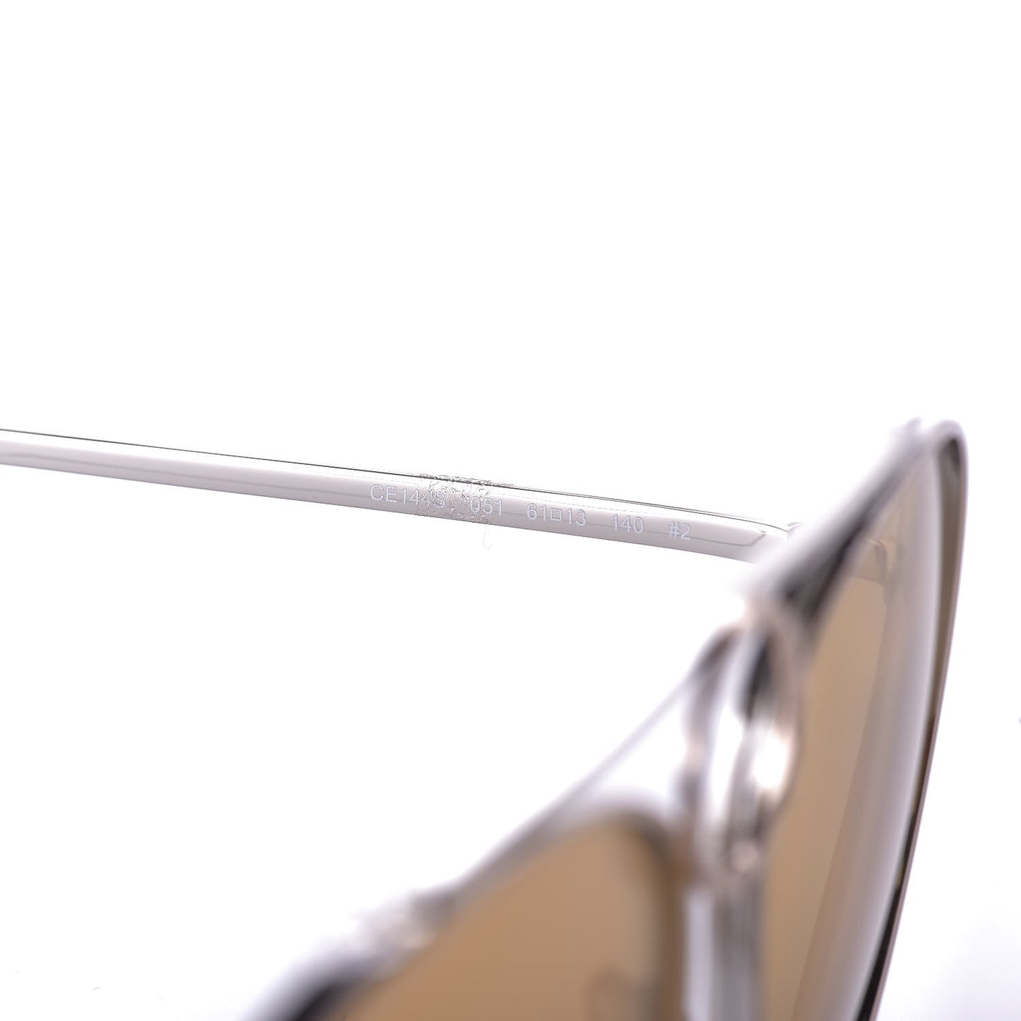 Metal Mirrored Romie Aviator Sunglasses CE144S Silver Copper