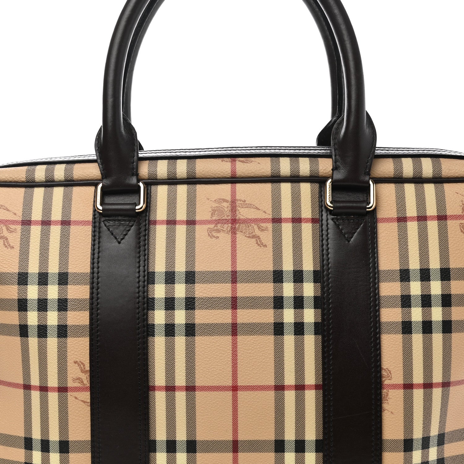 Burberry Haymarket Check Briefcase Black 9 of 12