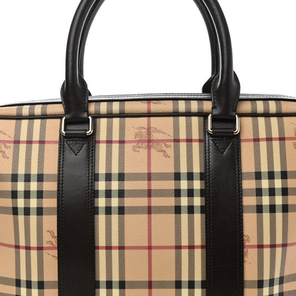 Burberry Haymarket Check Briefcase Black 9 of 12