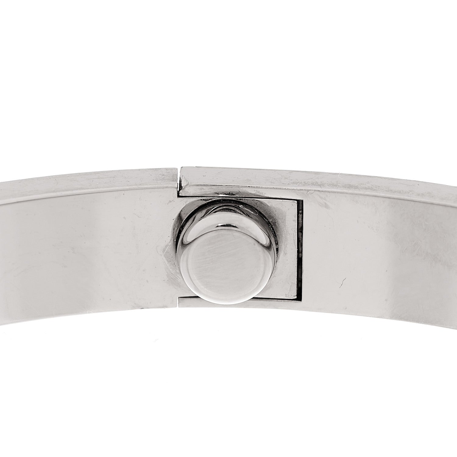 Cartier 18K White Gold Brushed Finish LOVE Bracelet 19 6 of 10