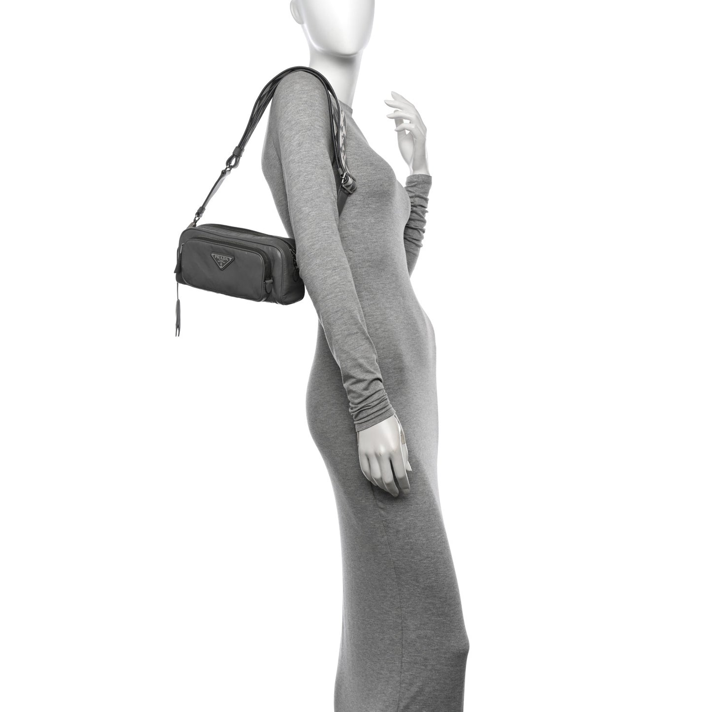 Nappa Antique Multi-Pocket Shoulder Bag Ardesia