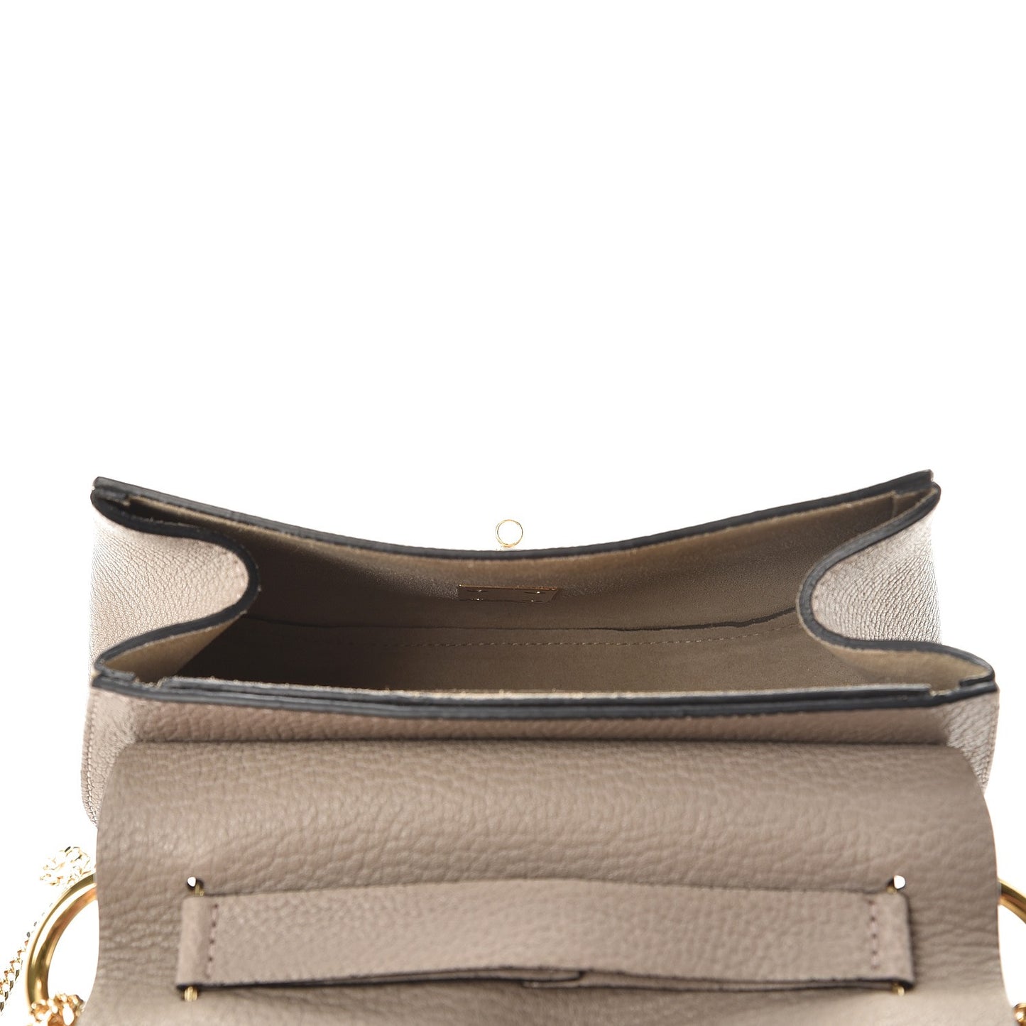 Grained Lambskin Drew Shoulder Bag Motty Grey
