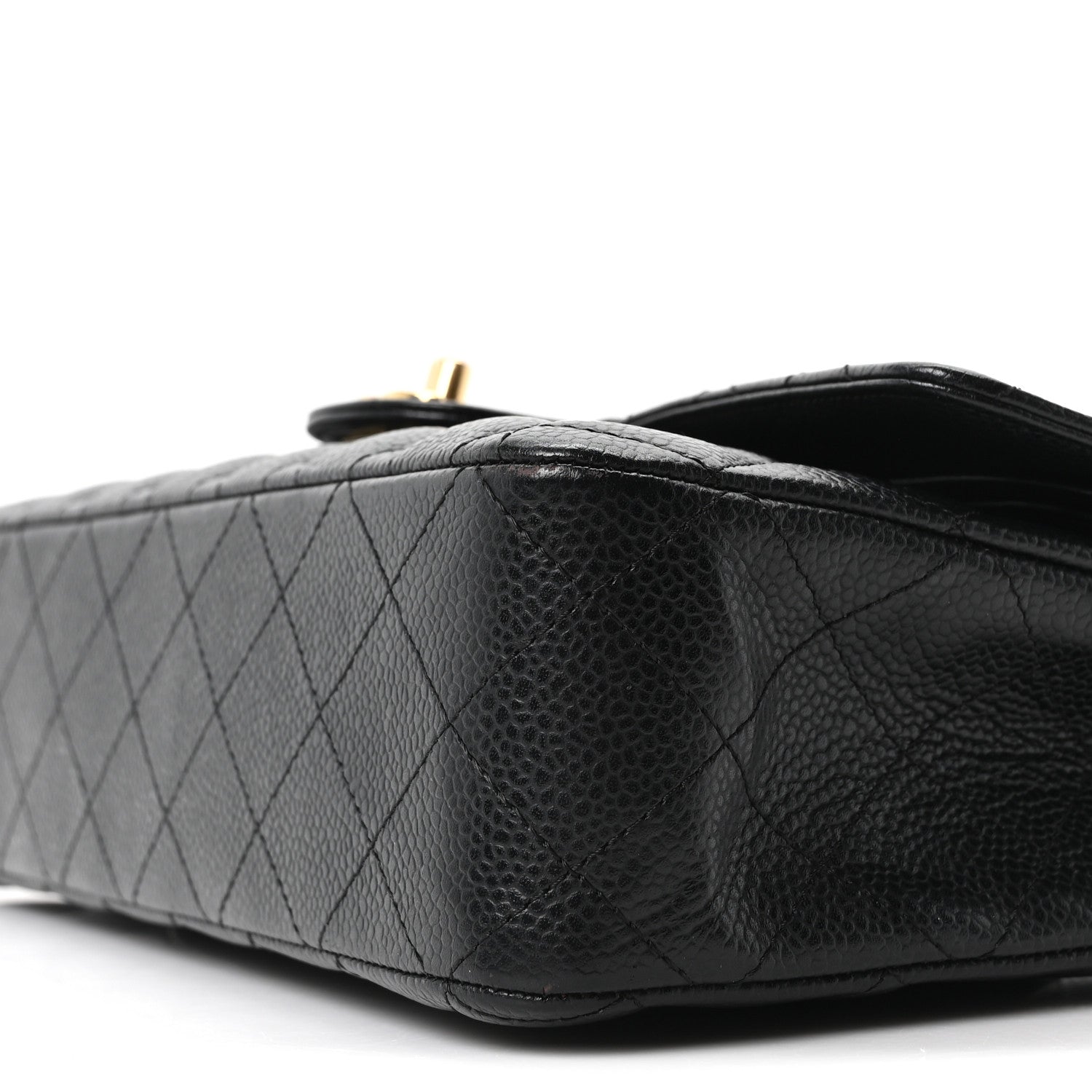 Chanel Caviar Quilted Medium Double Flap Black 10 of 11