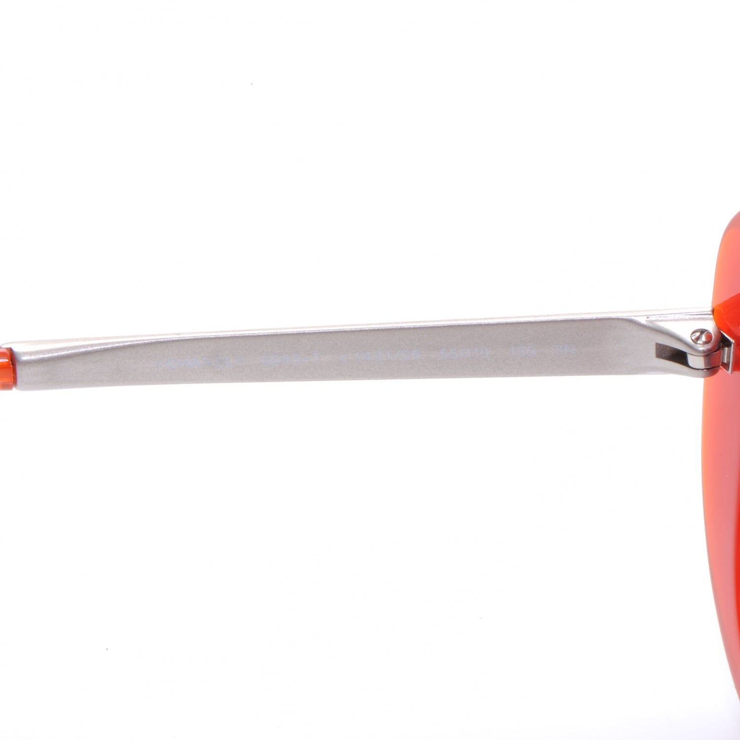 Chanel Oversized Frame Sunglasses Orange 6045 3 of 4