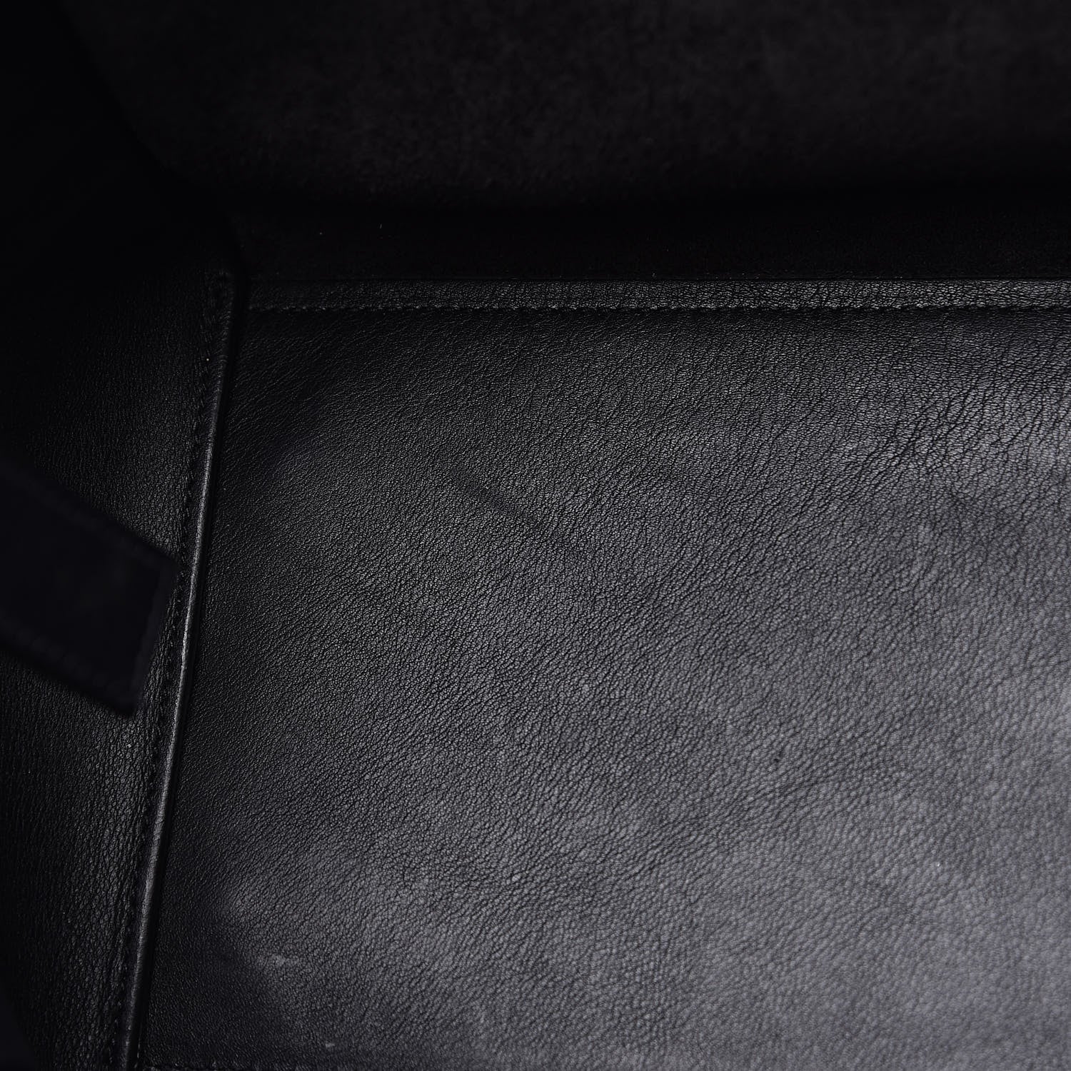Saint Laurent Smooth Calfskin Crocodile Embossed Small Monogram Downtown Cabas Black 11 of 12