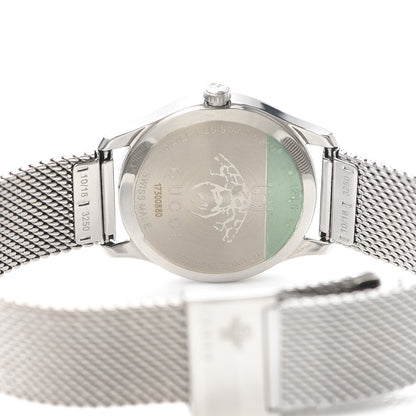 Gucci Stainless Steel Turquoise Mother of Pearl 29mm G-Timeless Charm Quartz Watch 4 of 6