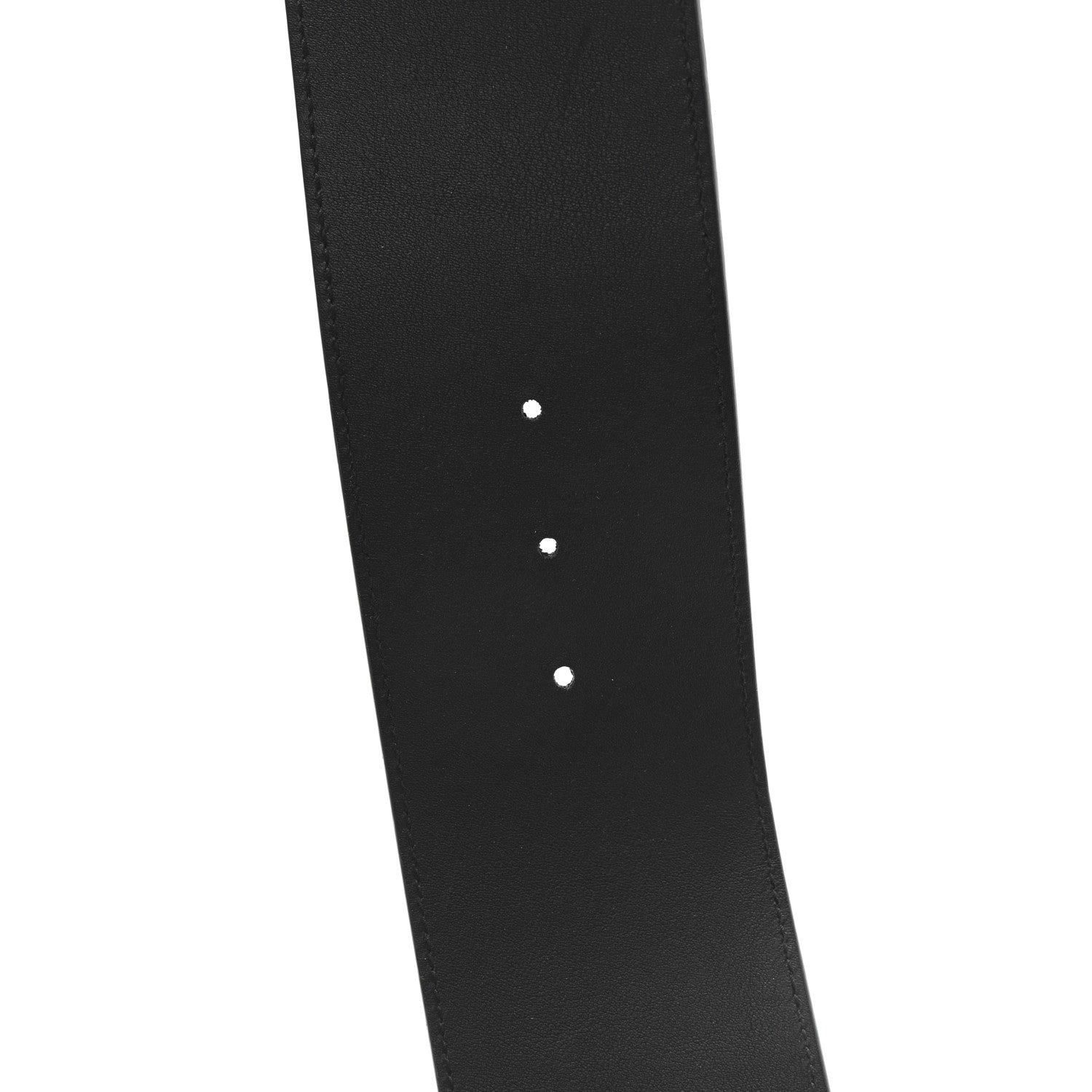 Gucci Moon Calfskin Pearl Double G 70mm Belt 85 34 Black Cream 4 of 4