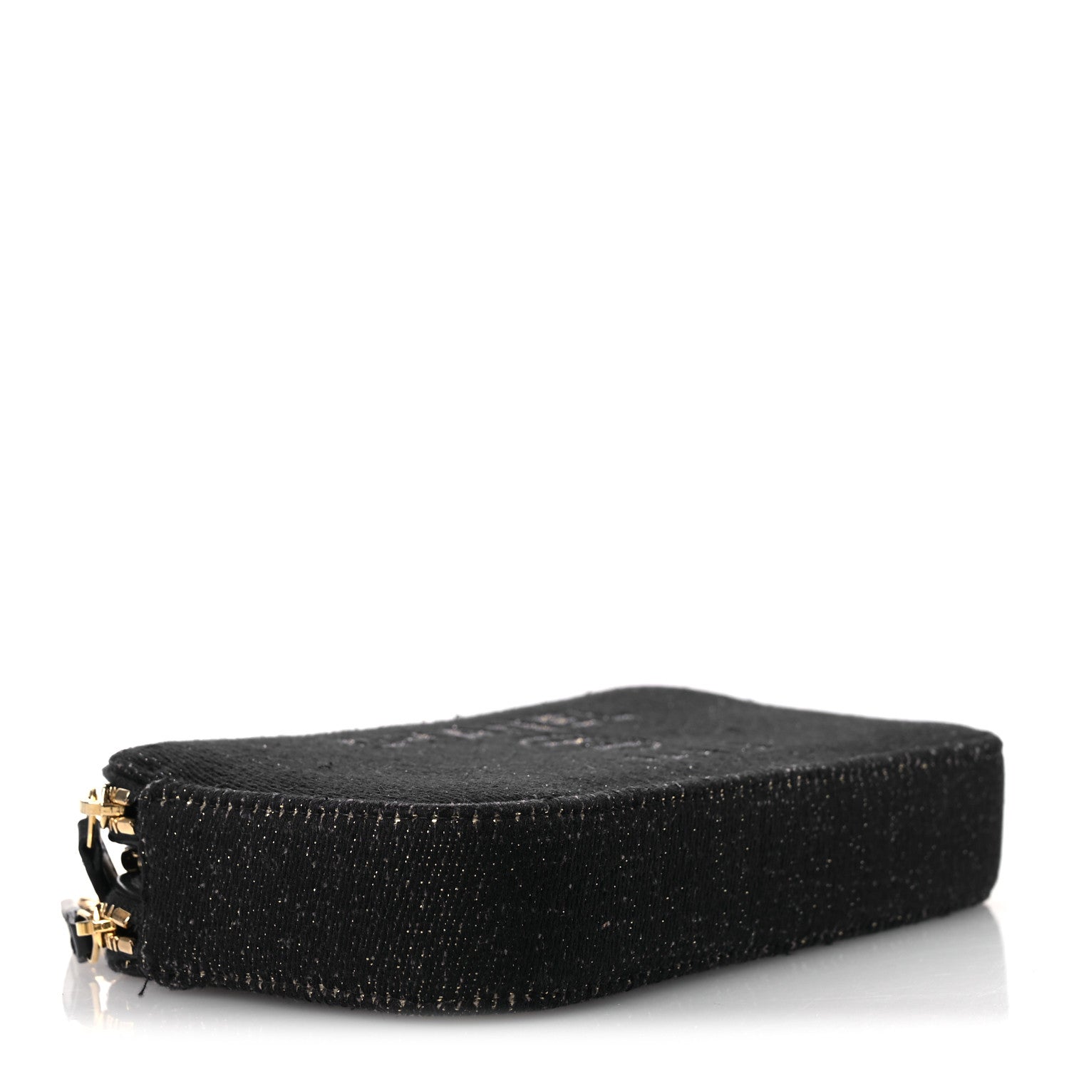 Chanel Canvas Small Deauville Clutch With Chain Navy 4 of 13