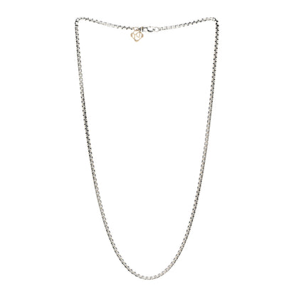 David Yurman Sterling Silver 14K Yellow Gold 2.7mm Small Box Chain Necklace 18" 3 of 4