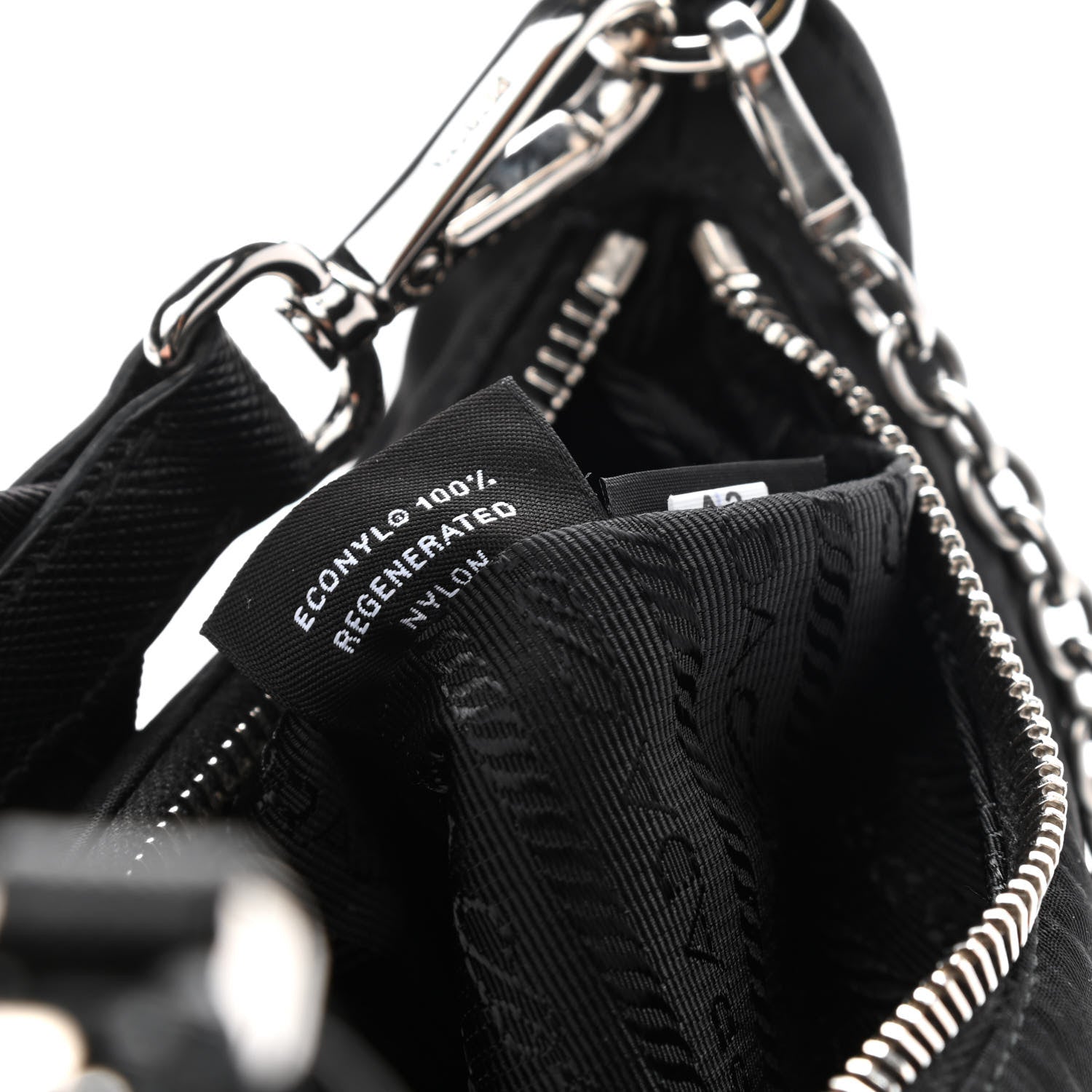 Prada Nylon Re-Edition 2005 Shoulder Bag Black 7 of 10