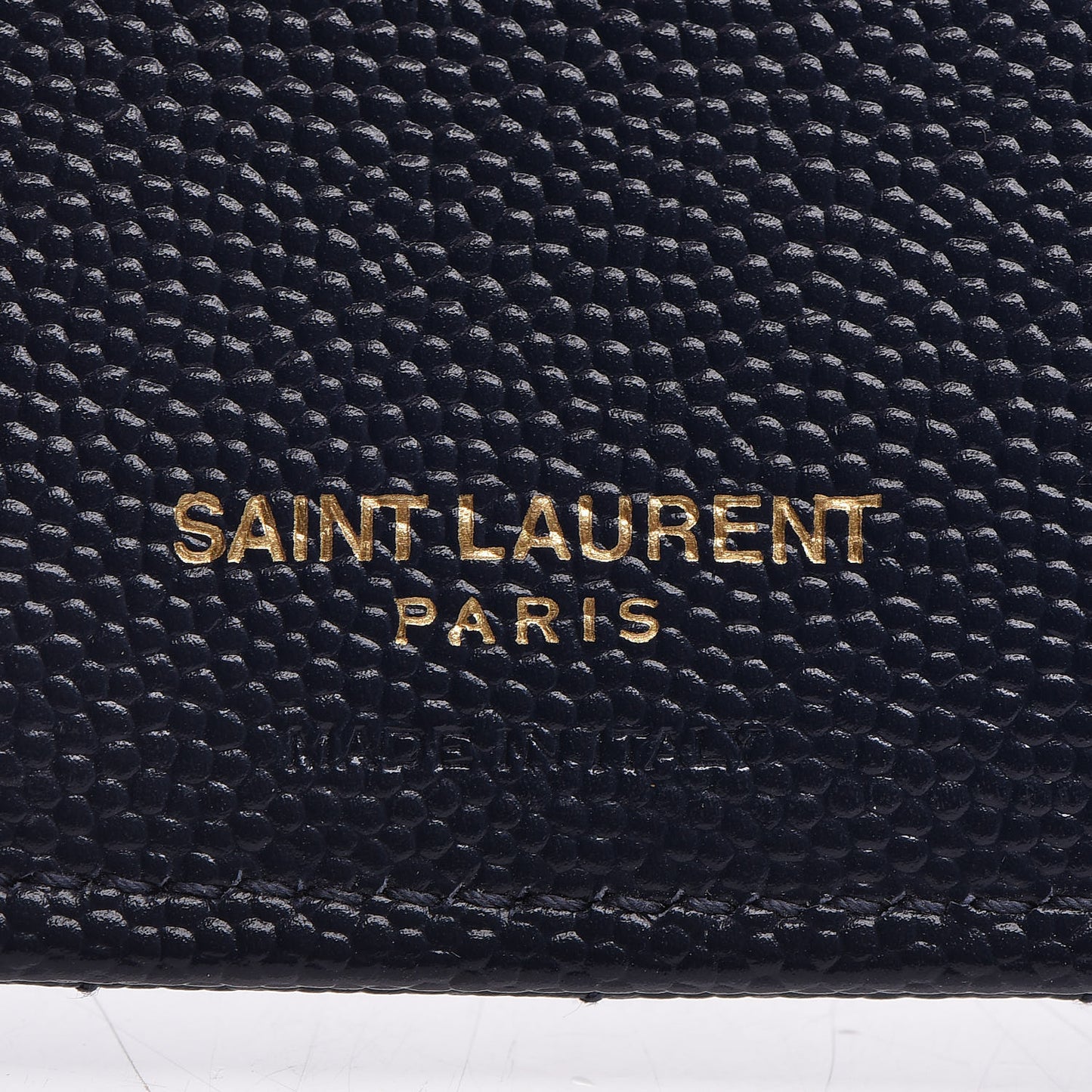 Grain De Poudre Matelasse Chevron Monogram Zipped Card Case Navy
