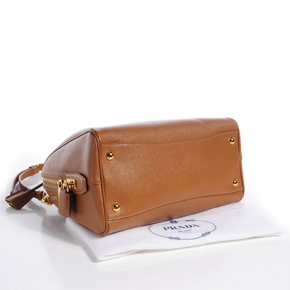 Prada Saffiano Lux Bowler Caramel 4 of 9