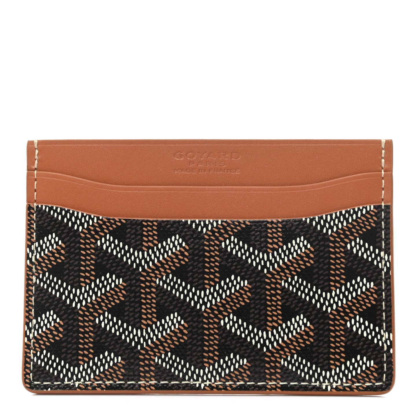 Goyardine Saint Sulpice Card Holder Black Gold